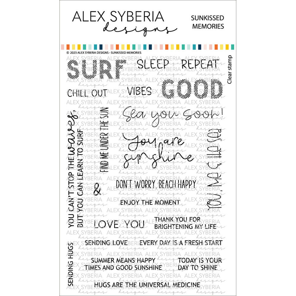 Alex Syberia Designs Sunkissed Memories Stamp Set asdsta80