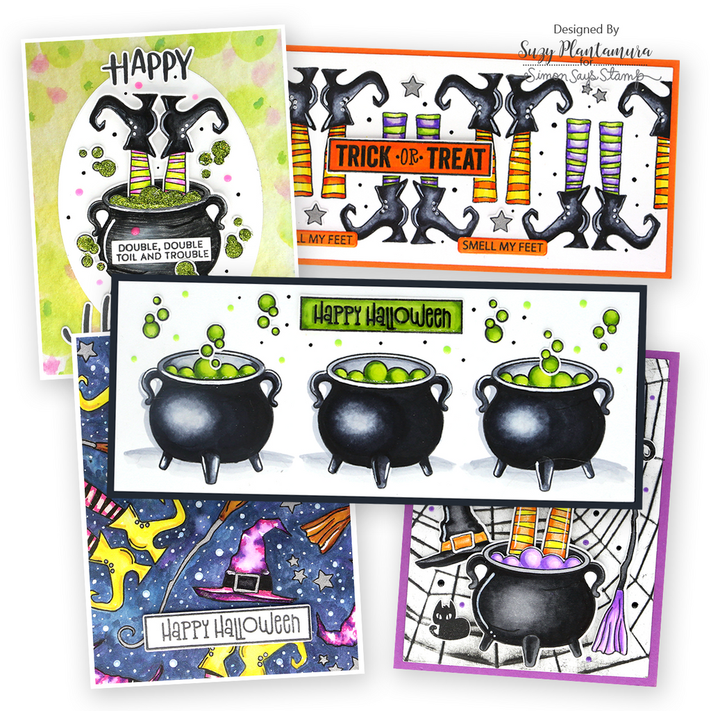 Simon Says Stamp! Simon Says Clear Stamps TOIL AND TROUBLE sss302354c Halloween Cards | color-code:ALT01