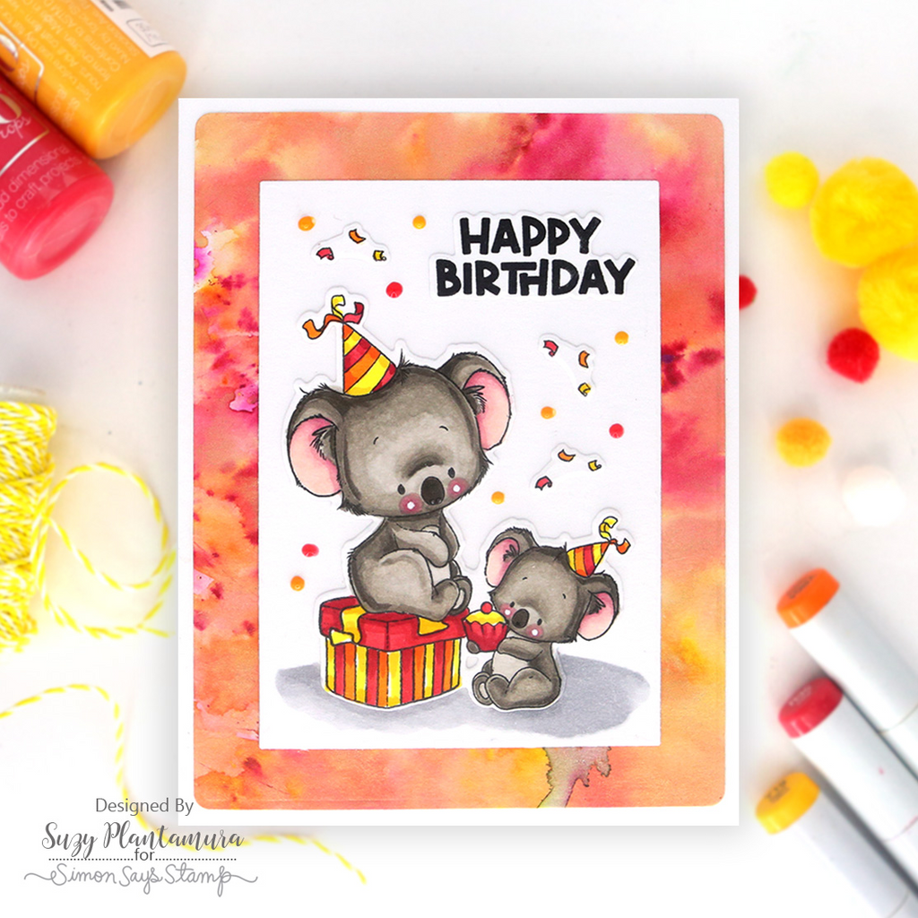 Simon Says Clear Stamps Koala-ty Birthday 1285ssc Birthday Card | color-code:ALT02