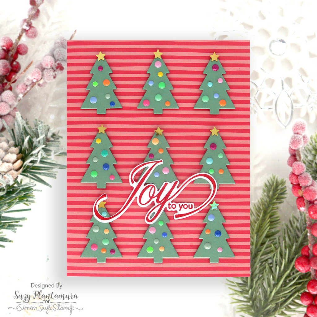 CZ Design Tree Plate Wafer Die czd286c And Everything Nice Holiday Card | color-code:ALT11