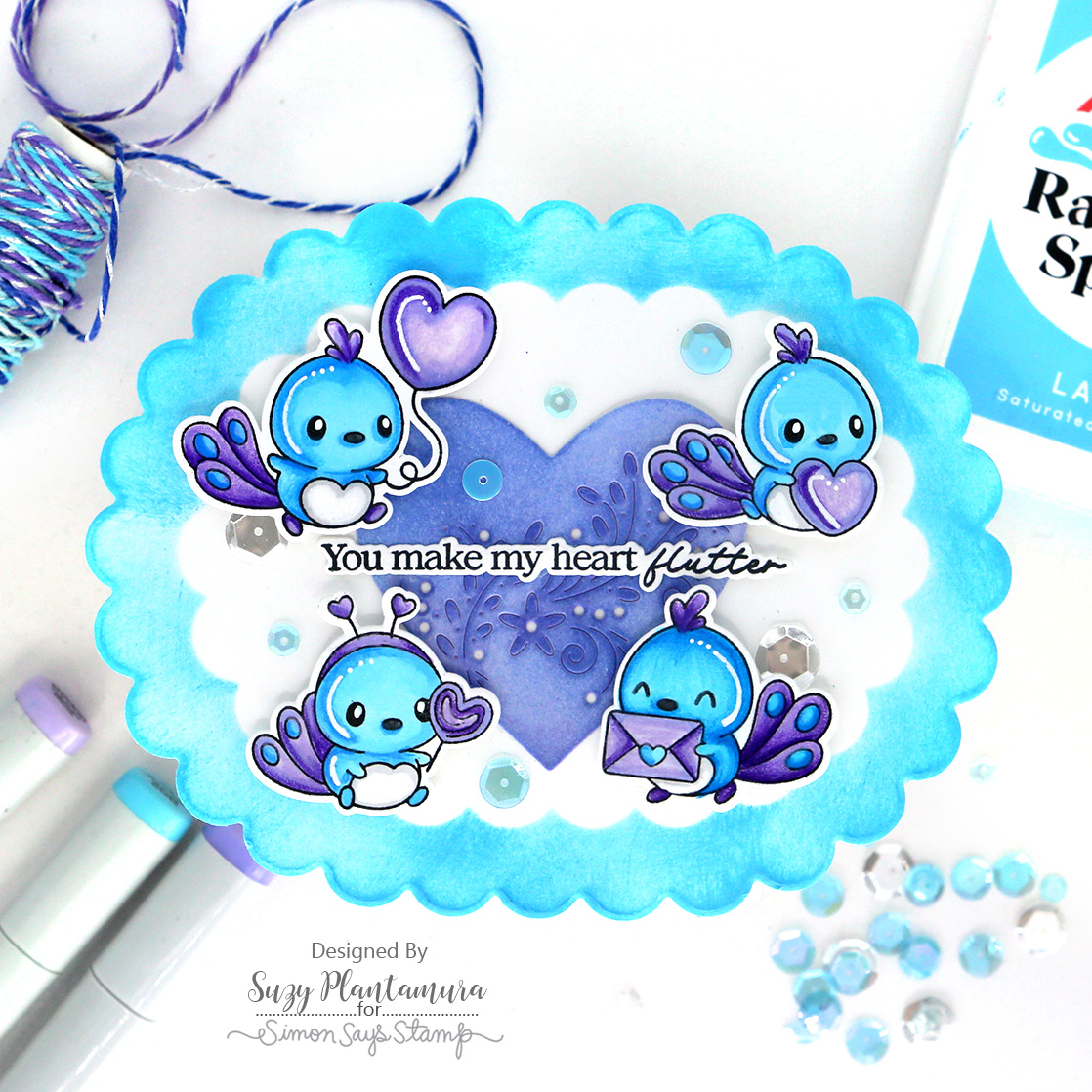 Simon Says Stamp Flourish Heart s1113 Heart to Heart