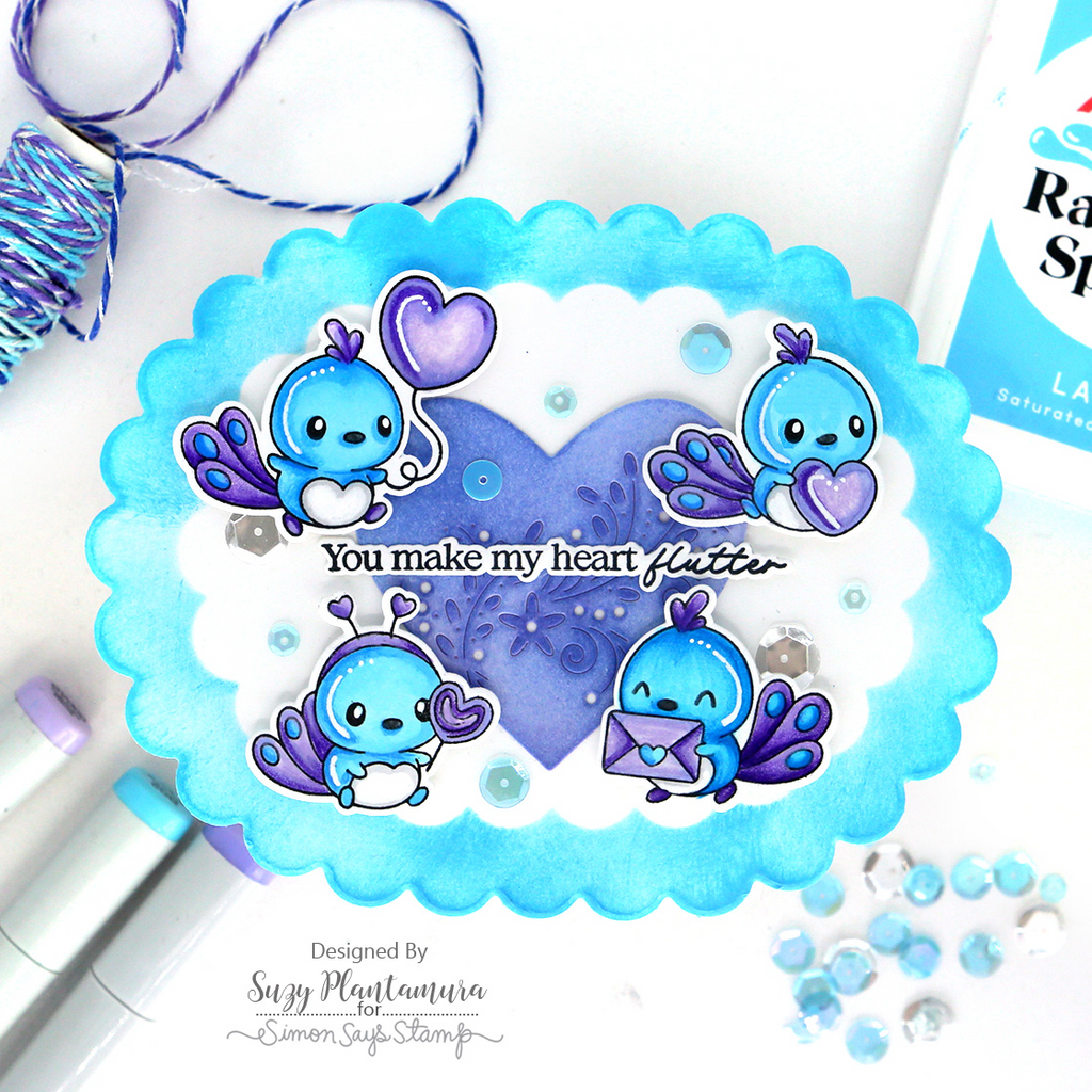 Simon Says Stamp Flourish Heart s1113 Heart to Heart Love Card | color-code:ALT03