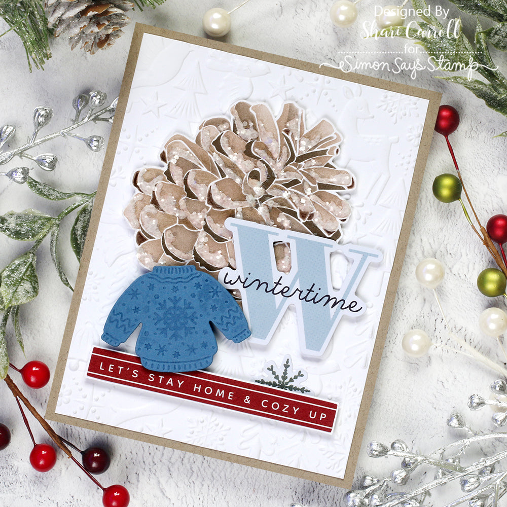 Simon Says Stamp Winter Sweater Wafer Die 1476sd Holiday Card