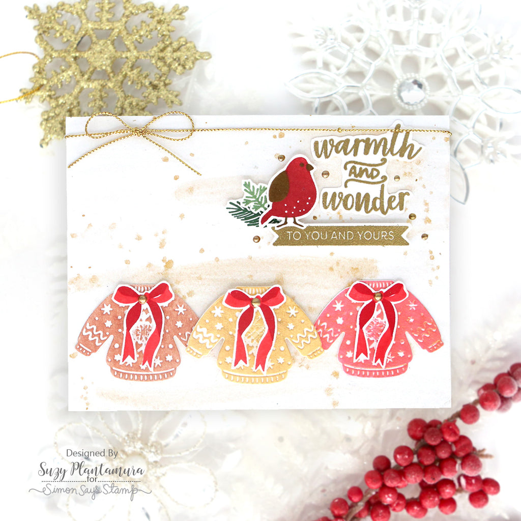 Simon Says Stamp Winter Sweater Wafer Die 1476sd Holiday Card | color-code:ALT02