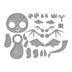s3-497 Spellbinders Dancin' Birthday Dragon Etched Dies