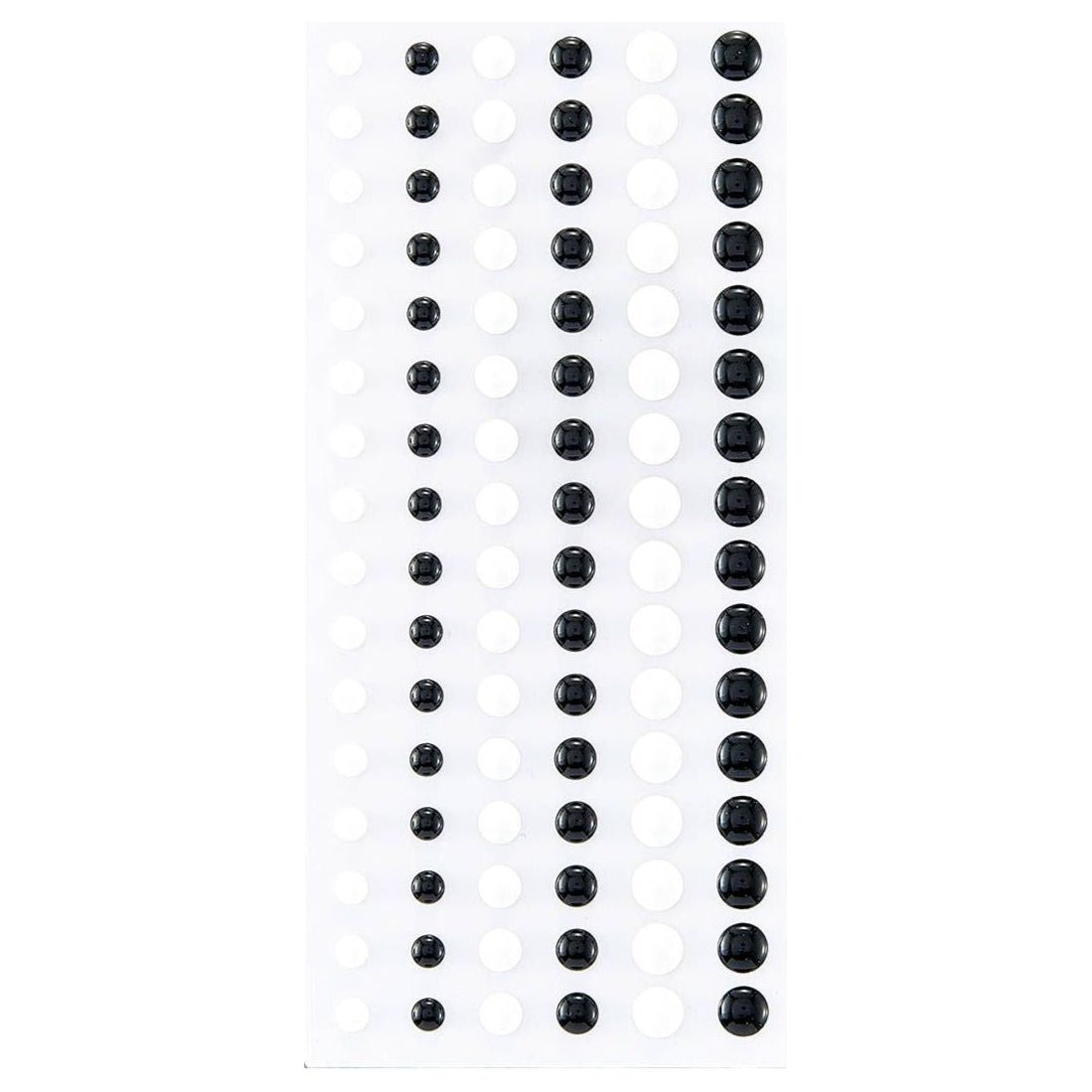 SCS-285 Spellbinders Dimensional Black and White Enamel Dots stickers