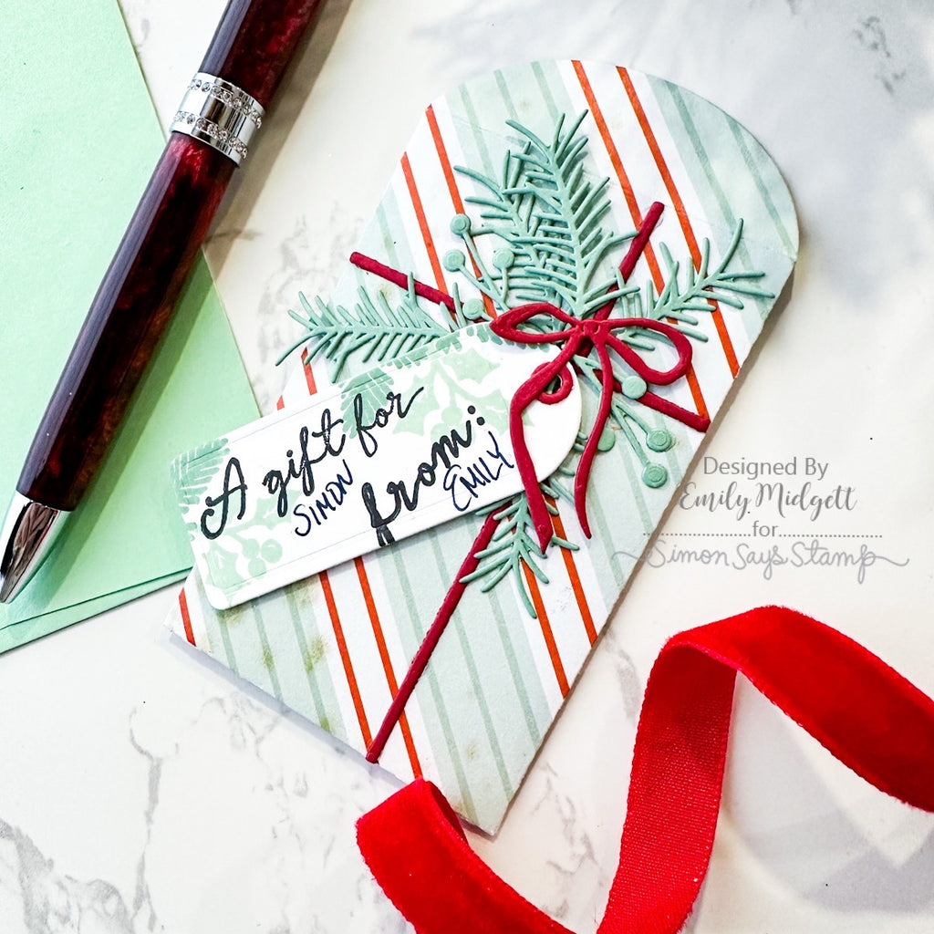 Simon Says Stamp Pine and Post Gift Card Envelope Wafer Dies 1543sd Christmas Gift Card Holder | color-code:ALT04