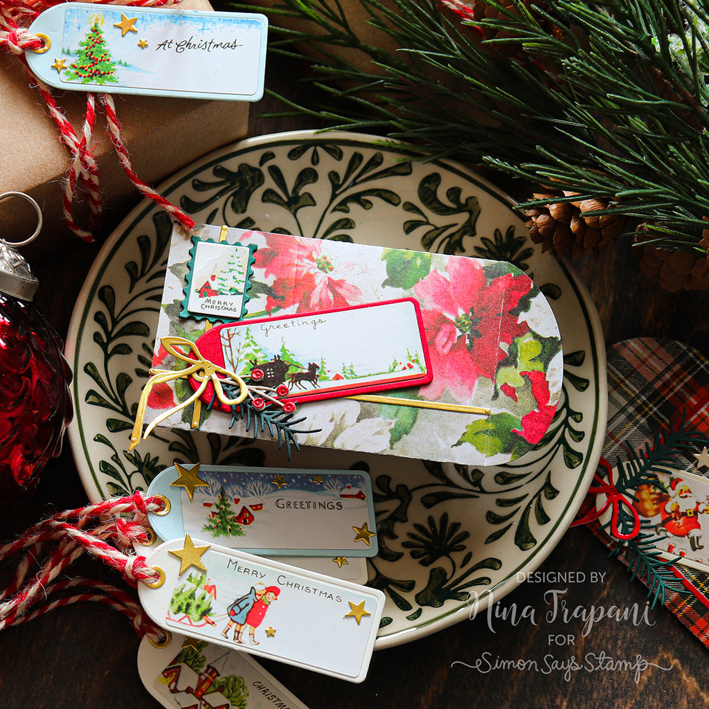 Simon Says Stamp Pine and Post Gift Card Envelope Wafer Dies 1543sd Christmas Gift Card Holder and Tags | color-code:ALT06