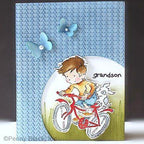 Penny Black Gone Biking Clear Stamps 31-061 grandson