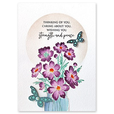 Penny Black Shining Wings Stick and Shine Sheets 15-015 thinking of you
