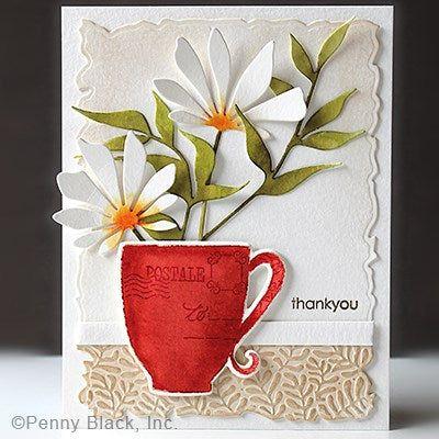Penny Black Brew-Tea-Ful Clear Stamps 31-063 thank you