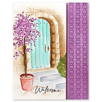 Penny Black Border Bliss Stick and Shine Sheets 15-010 welcome