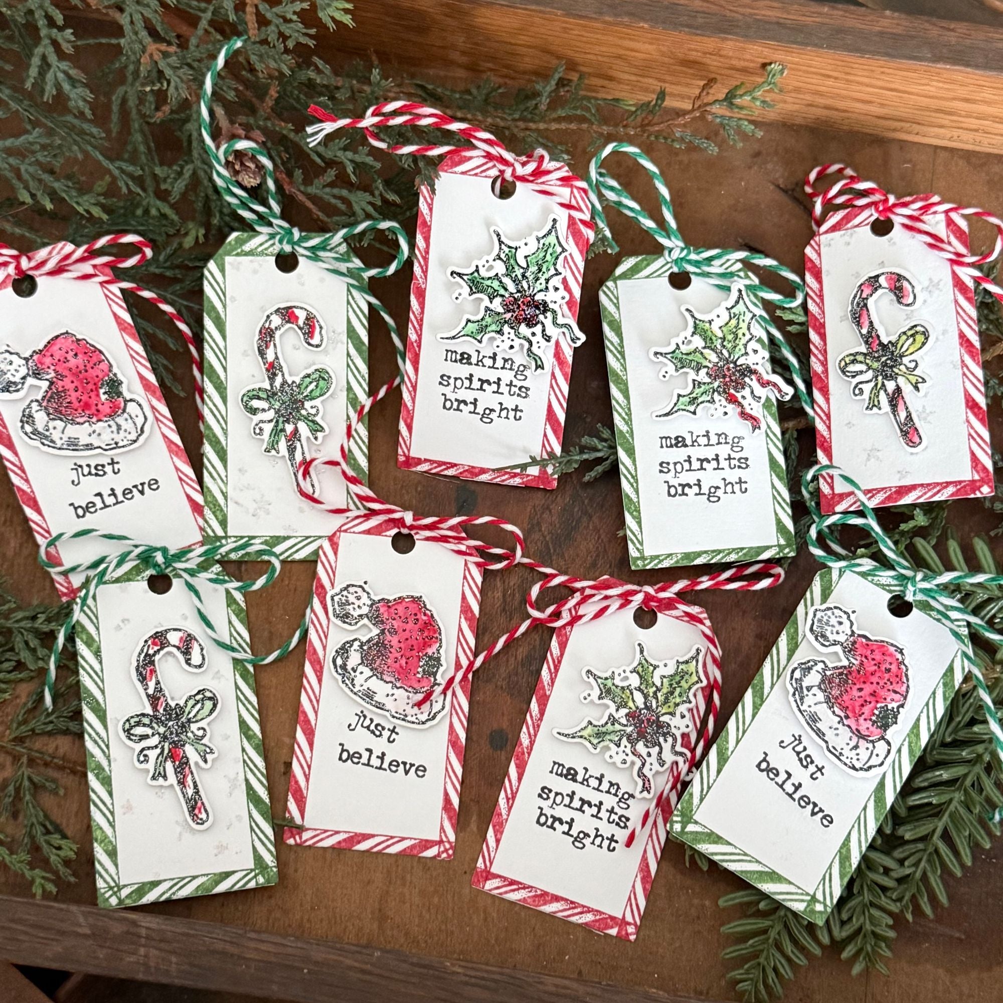 Simon Says Stamp Tattered Christmas Wafer Dies 318sss Christmas Tags