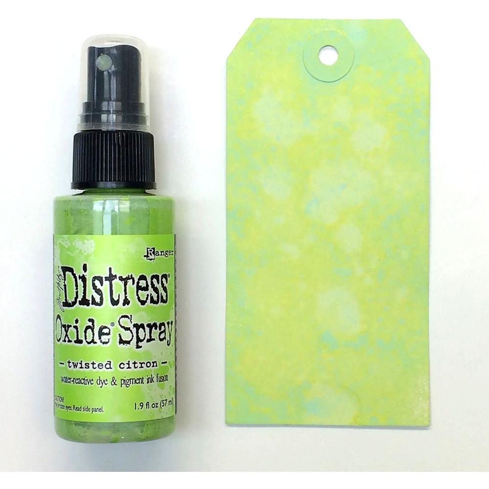 Tim Holtz Distress Oxide Spray TWISTED CITRON Ranger tso67955 Color Swatch