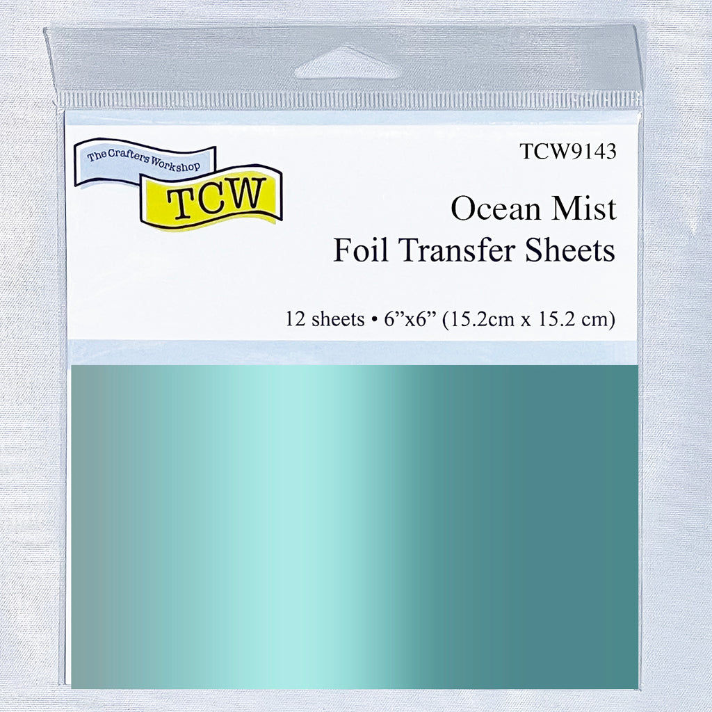 The Crafter’s Workshop Ocean Mist 6x6 Foil Transfer Sheets tcw9143