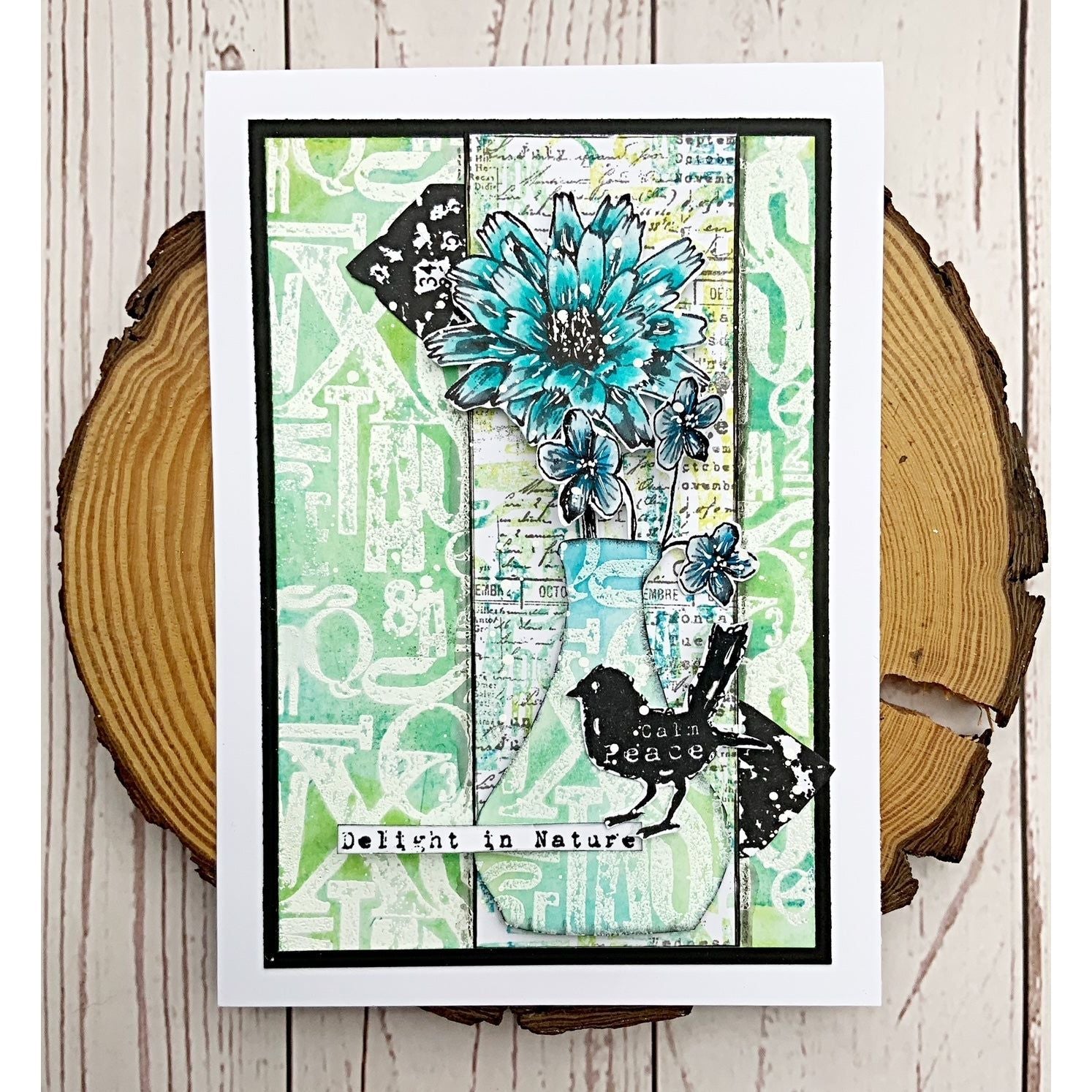 Tracy Evans Boutique Designs Garden Designs A6 Clear Stamps te15 delight in nature