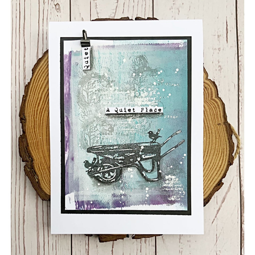 Tracy Evans Boutique Designs Garden Designs A6 Clear Stamps te15 a quiet place