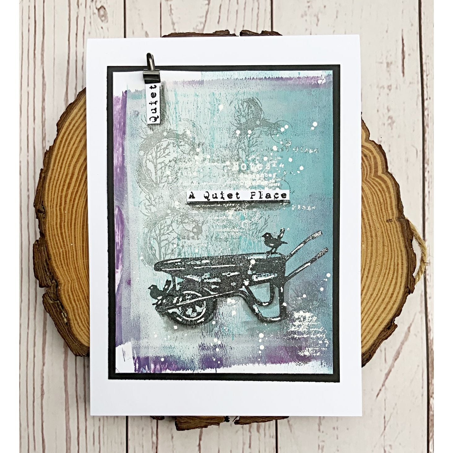Tracy Evans Boutique Designs Garden Designs A6 Clear Stamps te15 a quiet place