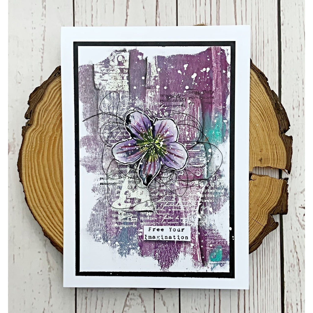 Tracy Evans Boutique Designs Garden Designs A6 Clear Stamps te15 free your imagination