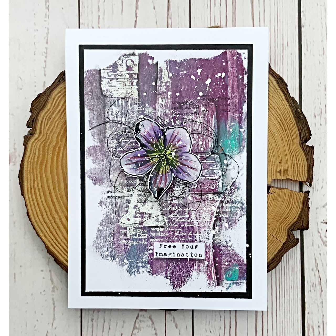 Tracy Evans Boutique Designs Garden Designs A6 Clear Stamps te15 free your imagination