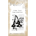 Tracy Evans Boutique Designs Art Backdrop A8 Clear Stamps te17