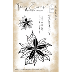 Tracy Evans Boutique Designs Poinsettia A7 Clear Stamps te20