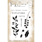 Tracy Evans Boutique Designs Holly and Berries A7 Clear Stamps te21