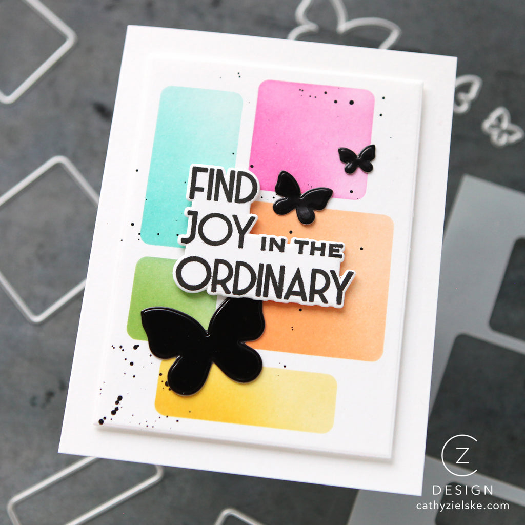 Simon Says Stamp Artful Palette Wafer Dies 1587sdc Encouragement Card | color-code:ALT04