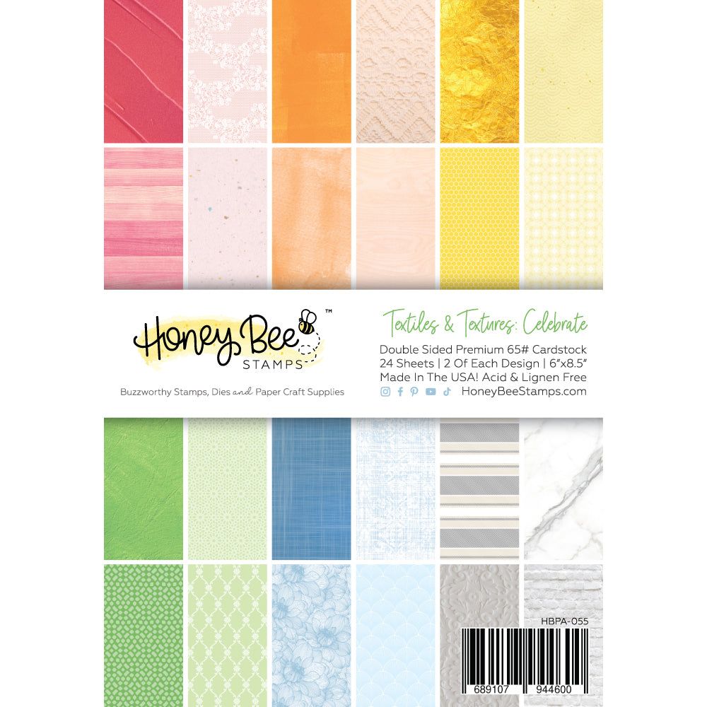 Honey Bee Textiles and Textures 6x8.5 Honey Bee Textiles and Textures 6x8.5