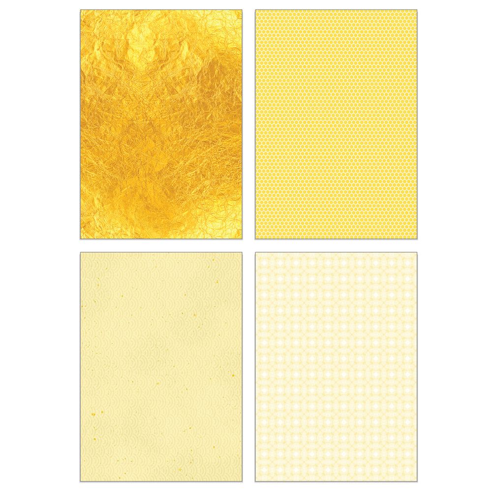 Honey Bee Textiles And Texture Celebrate 6 x 8.5 Paper Pad hbpa-055 Yellow