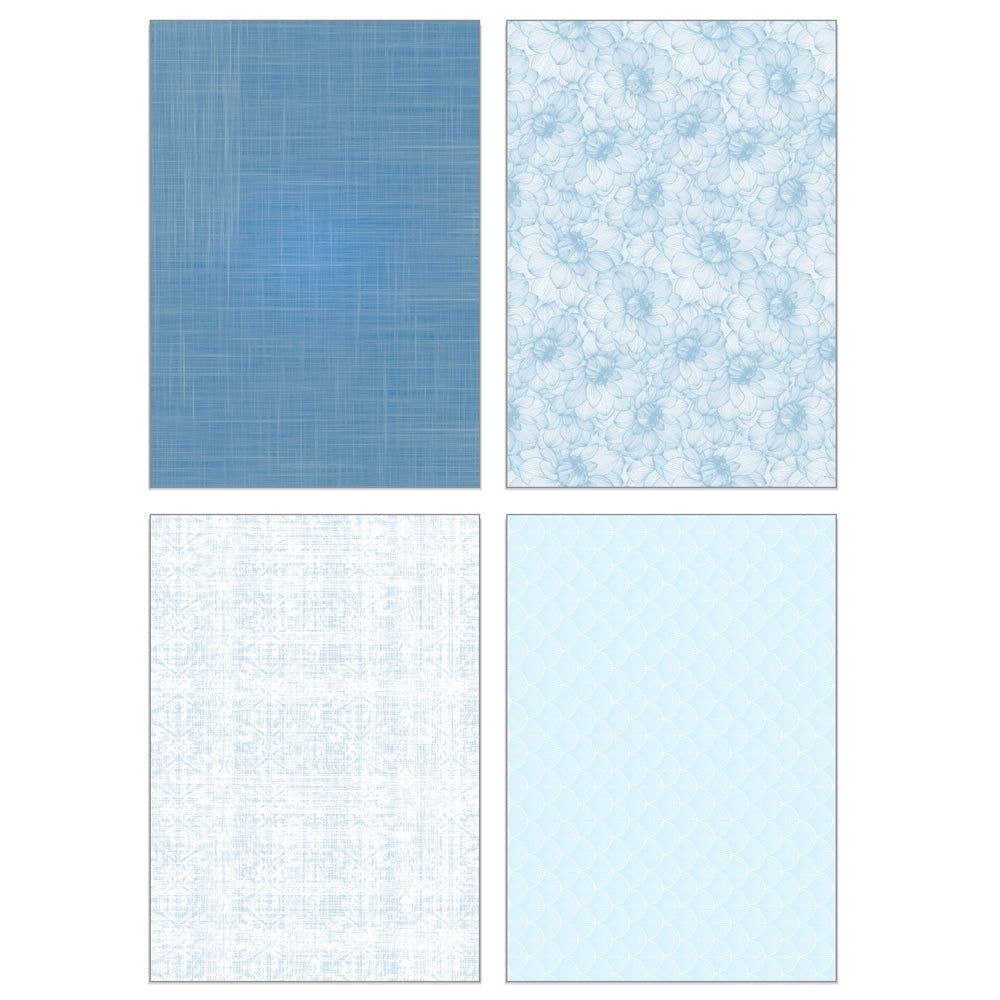 Honey Bee Textiles And Texture Celebrate 6 x 8.5 Paper Pad hbpa-055 Blue
