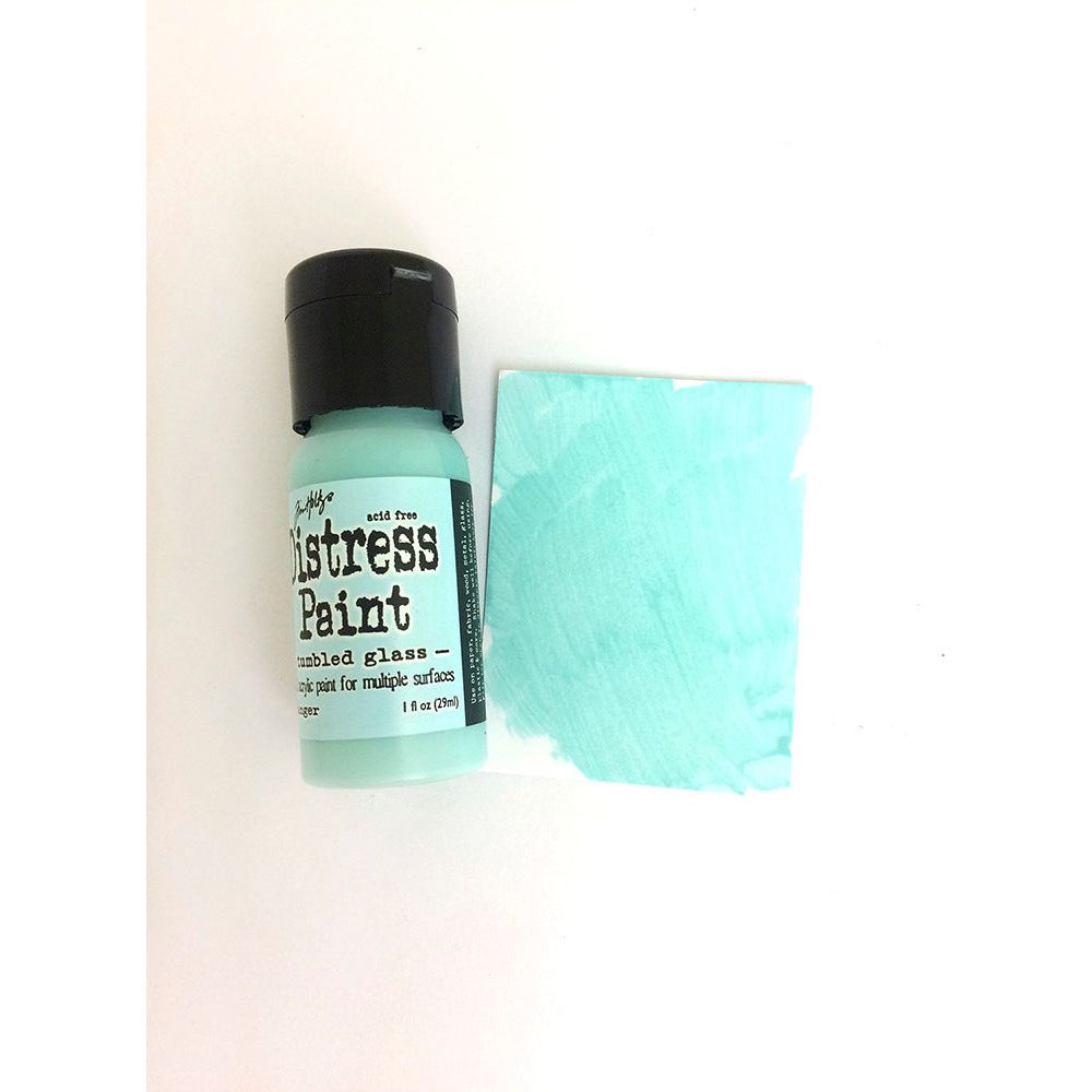 Tim Holtz Flip Top Distress Paint Tumbled Glass Ranger TDF53330 Color Swatch