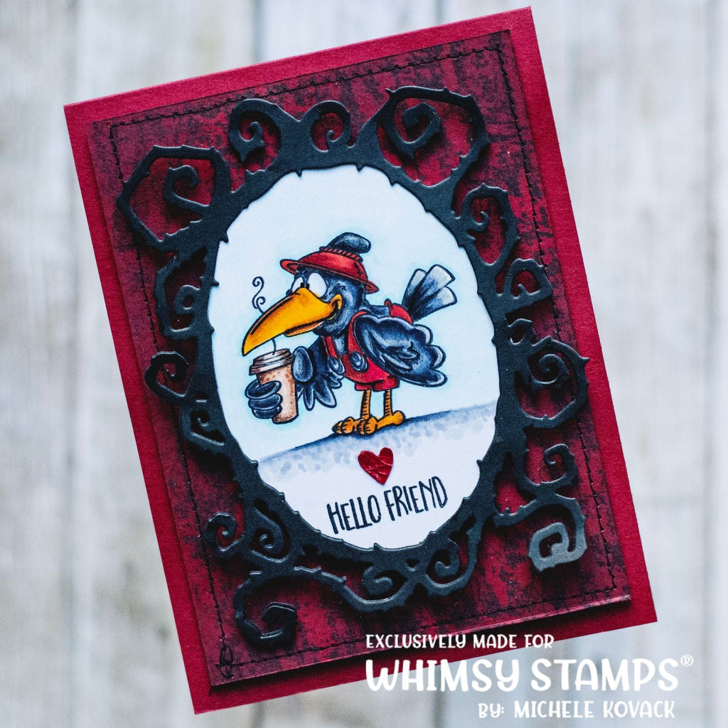 Whimsy Stamps Blessed Scarecrows Clear Stamps dp1121 hello friend