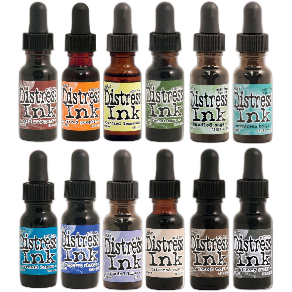 Tim Holtz Distress Reinkers Bundle Of 12 th12rb5_sku
