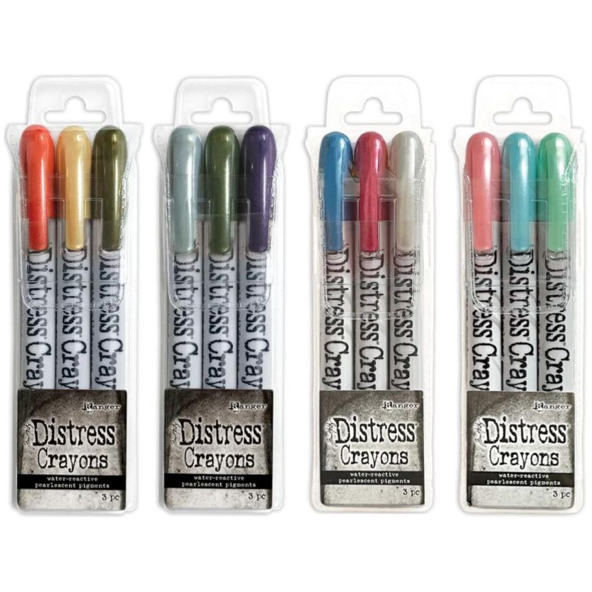 Tim Holtz Distress Pearl Crayons Seasonal Set Ranger