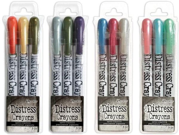 Tim Holtz Distress Crayons, 15 Crayons of Different Colors - NEW