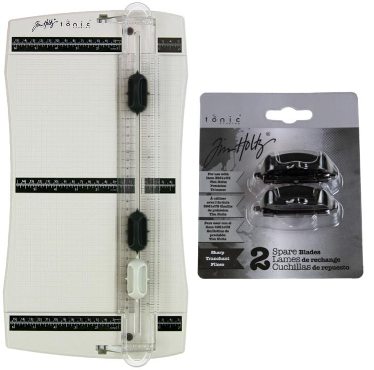 Tim Holtz Tonic Precision Trimmer And Spare Blades Bundle setth23tb