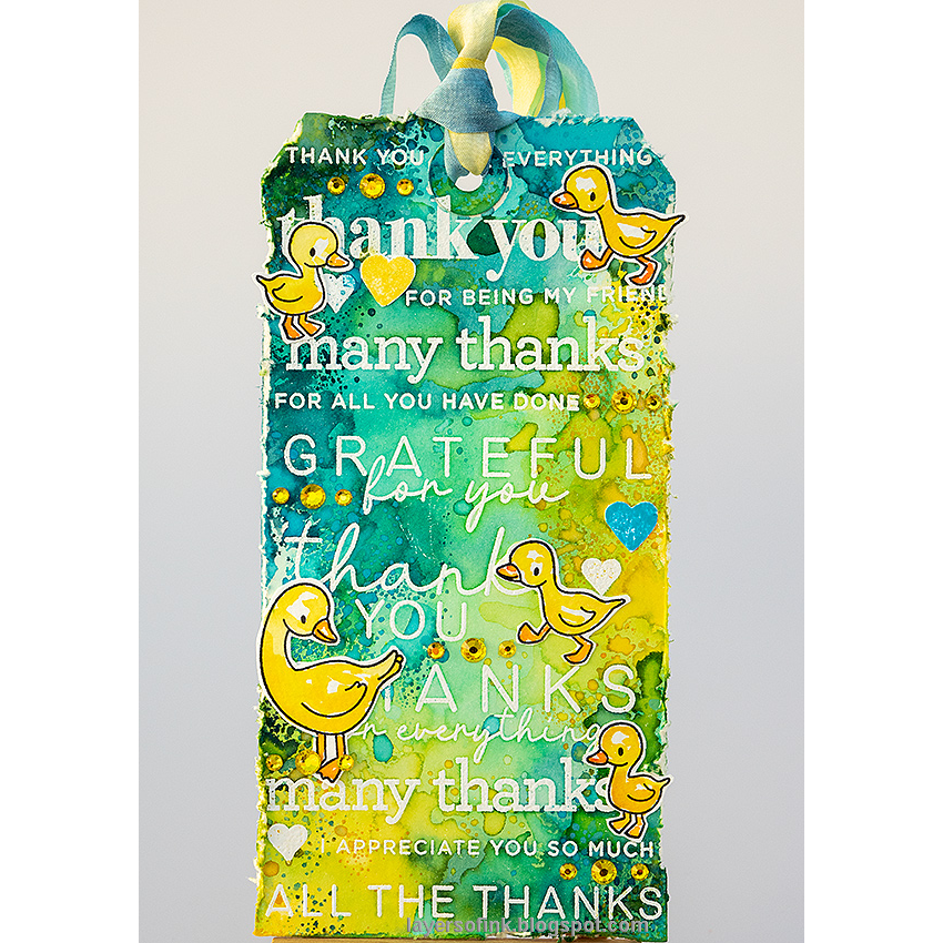 CZ Design Clear Stamps Thank You Basics cz393c Rain or Shine Thank You Tag | color-code:ALT03