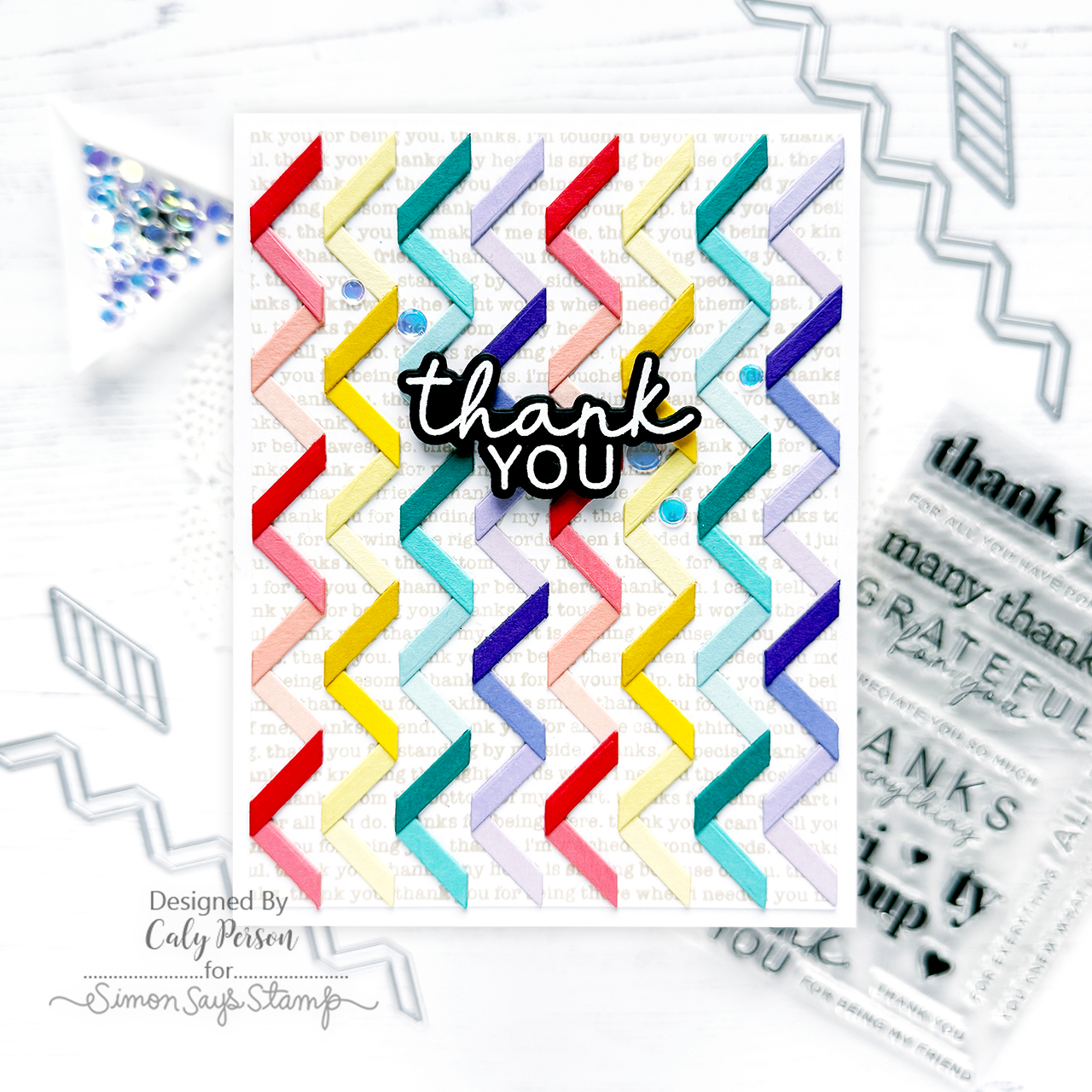 CZ Design Thank You Basics Wafer Dies czd260c Moments in Time Thank You Card | color-code:ALT02