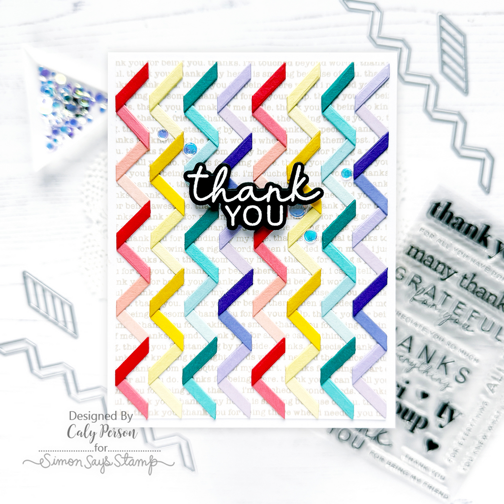 CZ Design Stamps and Dies Thank You Basics set993ty Moments in Time Thank You Card | color-code:ALT03