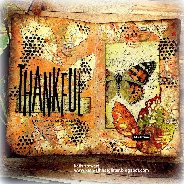 Tim Holtz MINI STENCIL SET 5 MST005 thankful | color-code:ALT01