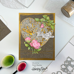 Honey Bee Lean On Each Other Clear Stamps hbst-527 Thank You For Caring Card