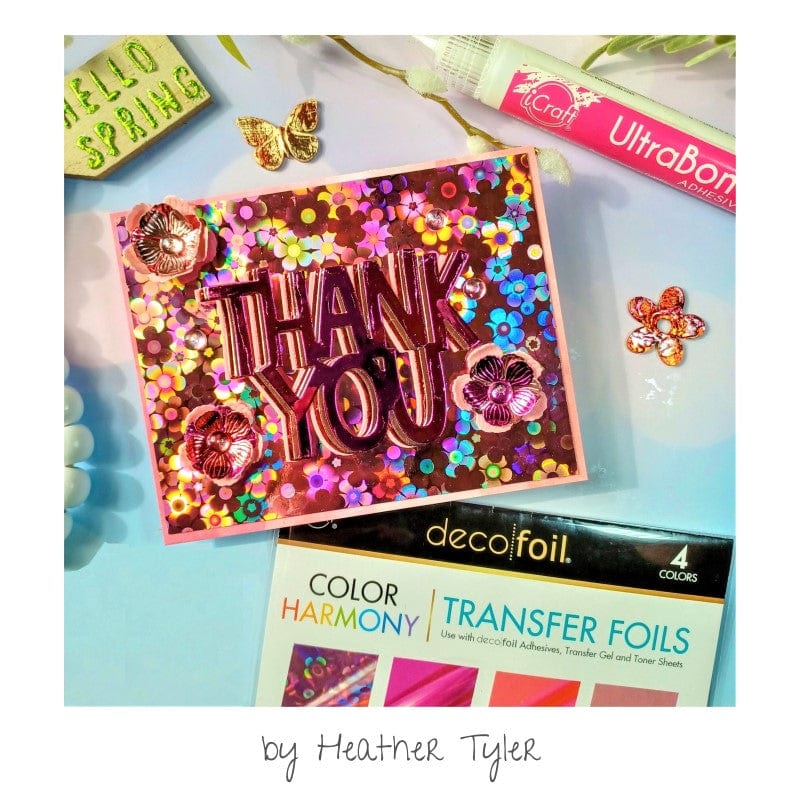 Therm O Web Shades of Pink Deco Foil Harmony Foil Pack 5416 Thank You