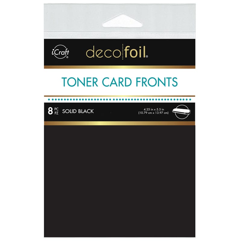 Therm O Web Solid Black Deco Foil Toner Card Fronts 5665
