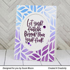 Gina K Designs THICK BRUSH Stencil 0985 faith