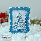 Honey Bee Watercolor Pines Clear Stamps hbst-514 Let It Snow Christmas Card | color-code:ALT02