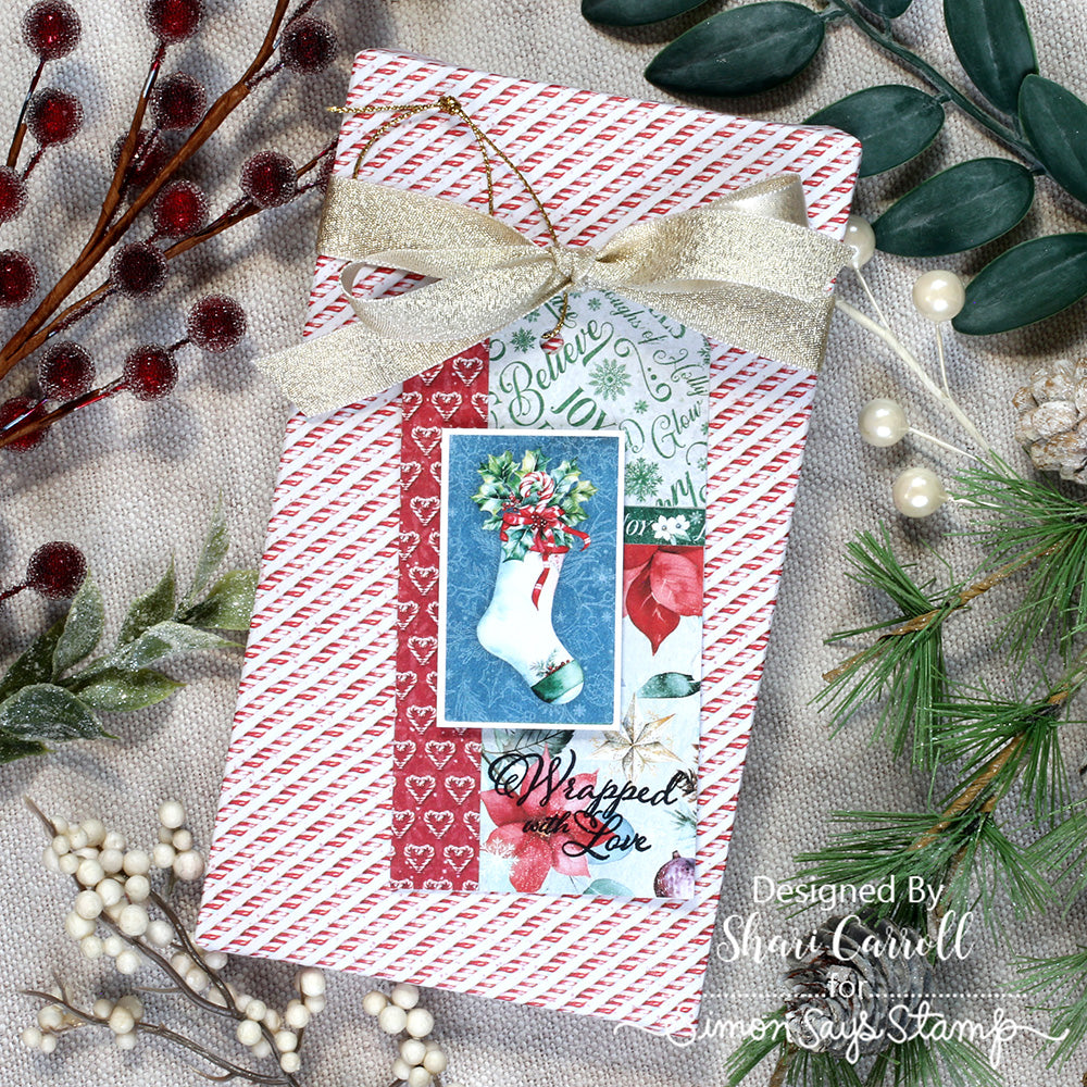 Simon Says Stamp Collaging Tiles Wafer Dies 1525sd Christmas Gift Tag | color-code:ALT03