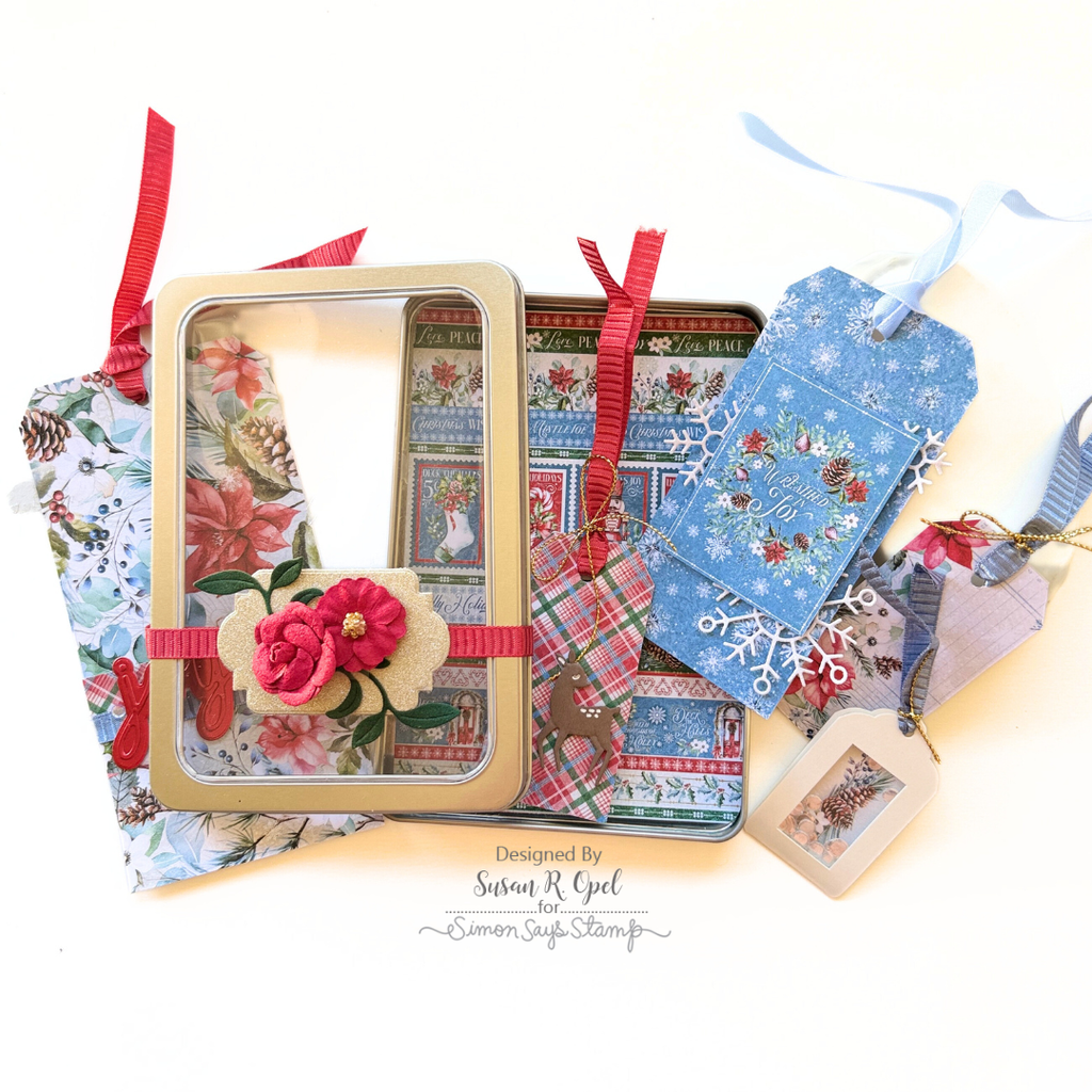 Simon Says Stamp Collaging Tiles Wafer Dies 1525sd Christmas Tag Gift | color-code:ALT01