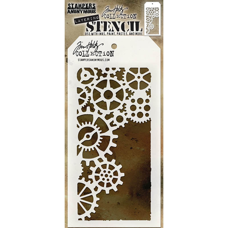 Tim Holtz Layering Stencil GEARS THS052