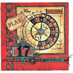 Tim Holtz Cling Rubber Stamps RINGMASTER BLUEPRINT CMS151